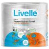 LIVELLE KITCHEN TOWEL TWINS WHITE 2S - Bulkbox Wholesale