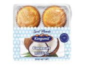 KINGSMIL SWEET MOMENTS COCONUT MUFFINS (EGGLESS) 4'S 200G - Bulkbox Wholesale