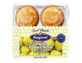 KINGSMIL SWEET MOMENTS LEMON AND POPPY MUFFINS (EGGLESS) 4'S 200G - Bulkbox Wholesale