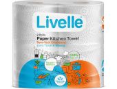 LIVELLE KITCHEN TOWEL TWINS WHITE 2S - Bulkbox Wholesale