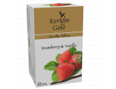 KERICHO GOLD SPECIALITY INFUSIONS STRAWBERRY & VANILLA ENVELOPE TEA BAGS 20'S - Bulkbox Wholesale