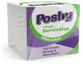 POSHY SERVIETTES 100 SHEETS - Bulkbox Wholesale