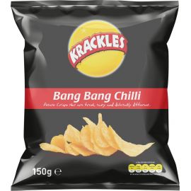 KRACKLES POTATO CRISPS BANG BANG CHILLI 125G - Bulkbox Wholesale