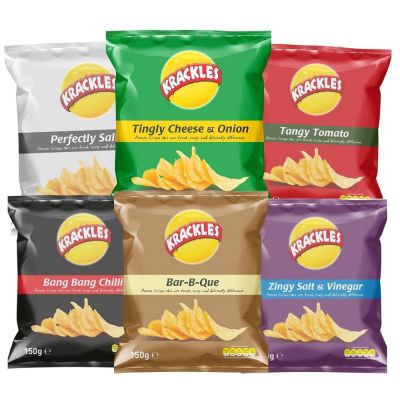 KRACKLES POTATO CRISPS ASSORTED 125G - Hypa Africa