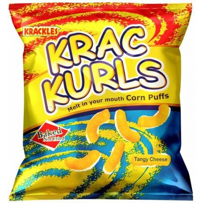 KRAC KURLS TANGY CHEESE CORN PUFFS 25G - Hypa Africa