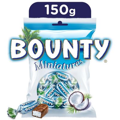 BOUNTY CHOCOLATE MINIATURES BAG 150G - Hypa Africa