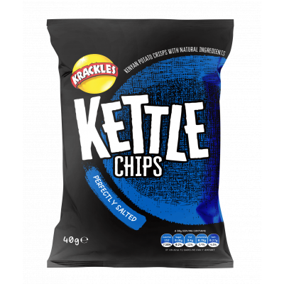 KETTLE COOKED POTATO CRISPS PERFECTLY SALTED 40G - Hypa Africa