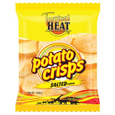 TROPICAL HEAT POTATO CRISPS SALTED 100G - Hypa Africa