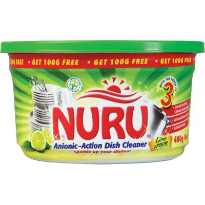 NURU DISH WASHING PASTE LIME WAVE 400G - Bulkbox Wholesale