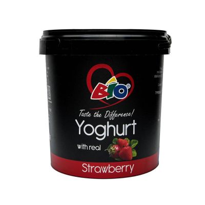 BIO YOGHURT STRAWBERRY 1L - Bulkbox Wholesale
