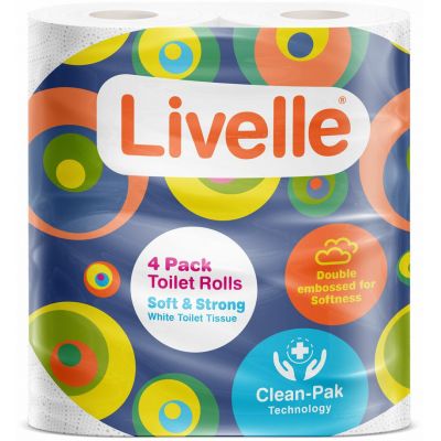 LIVELLE TOILET TISSUE 4S - Bulkbox Wholesale
