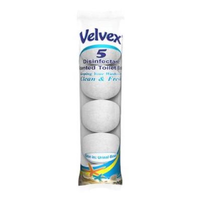 VELVEX DISINFECTANT BALLS 5 WHITE 5 BALLS - Bulkbox Wholesale