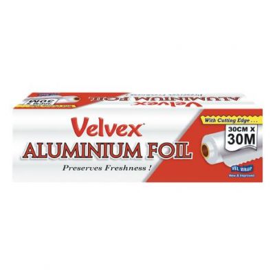 VELVEX ALUMINIUM FOIL CATERING ROLL 30CMX30M - Bulkbox Wholesale