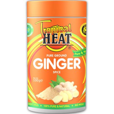TROPICAL HEAT PURE GINGER GROUND 100G - Bulkbox Wholesale