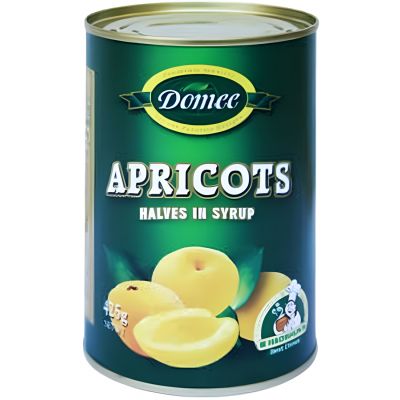 DOMEE APRICOT HALVES IN SYRUP 425G - Hypa Africa