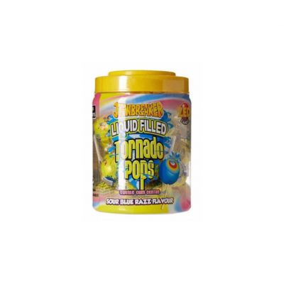 ZED JAWBREAKER TORNADO POPS SOUR BLUE 30X33.2G - Bulkbox Wholesale