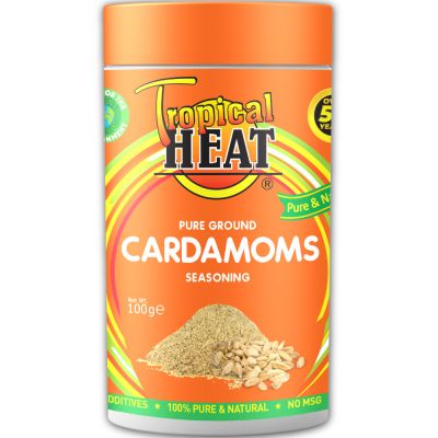 TROPICAL HEAT CARDAMOMS GROUND 100G - Bulkbox Wholesale