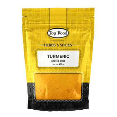 TOP FOOD TURMERIC POWDER 500G - Bulkbox Wholesale TOP FOOD TURMERIC POWDER 500G - Bulkbox Wholesale