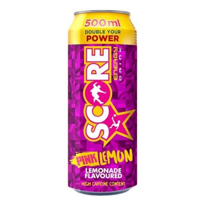 SCORE ENERGY DRINK PINK LEMON 500ML - Bulkbox Wholesale