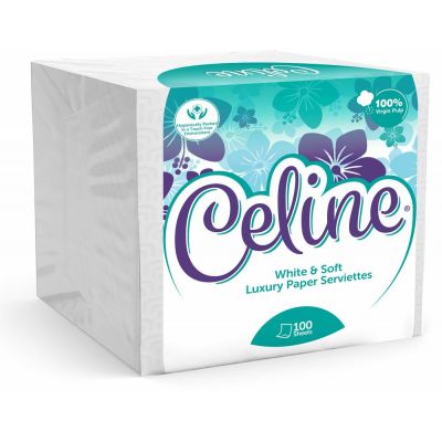 CELINE PREMIUM SERVIETTES SINGLE PACK 100 SHEETS - Bulkbox Wholesale