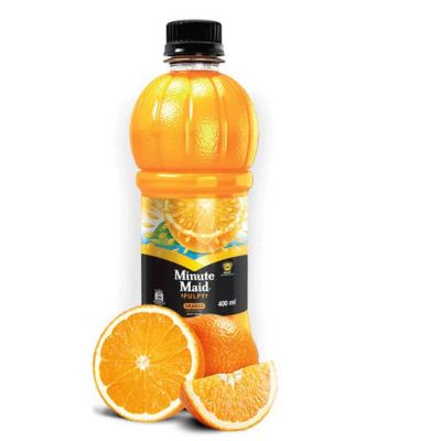 MINUTE MAID ORANGE PULPY JUICE 400ML - Bulkbox Wholesale