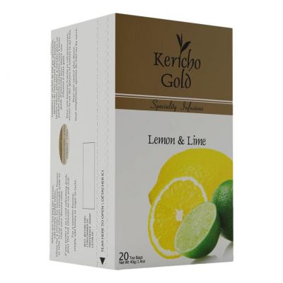 KERICHO GOLD SPECIALITY INFUSIONS LEMON & LIME ENVELOPE TEA BAGS 20'S - Hypa Africa