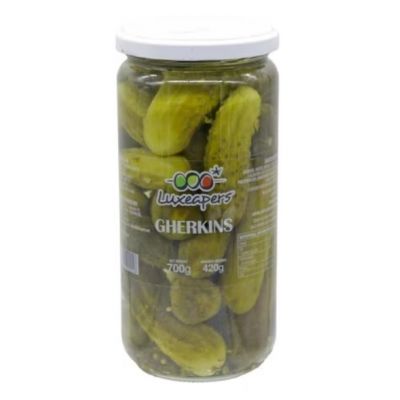 LUXEAPERS GHERKINS IN VINEGAR 700G - Bulkbox Wholesale