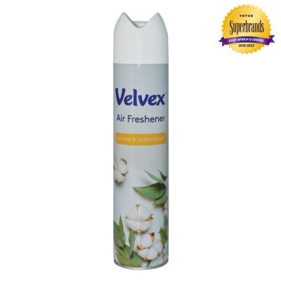 VELVEX AIR FRESHENER JASMINE & COTTON FLOWER 300ML - Bulkbox Wholesale VELVEX AIR FRESHENER JASMINE & COTTON FLOWER 300ML - Bulkbox Wholesale