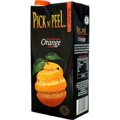 PICK N PEEL PURE FRUIT JUICE TETRA ORANGE 1L - Bulkbox Wholesale