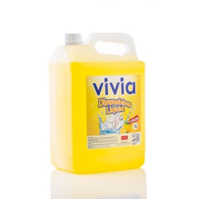 VIVIA DISH WASH LIQUID LEMON 5L - Bulkbox Wholesale VIVIA DISH WASH LIQUID LEMON 5L - Bulkbox Wholesale