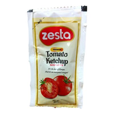 ZESTA TOMATO KETCHUP SACHETS 300X20G - Bulkbox Wholesale