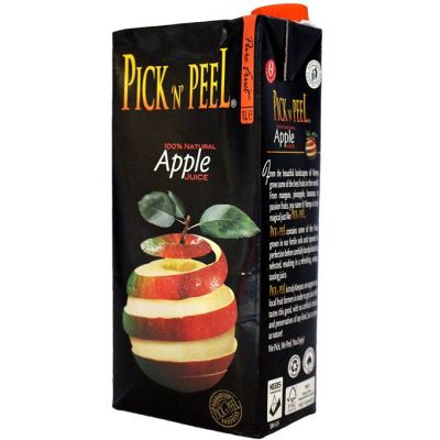 PICK N PEEL PURE FRUIT JUICE TETRA APPLE 1L - Bulkbox Wholesale