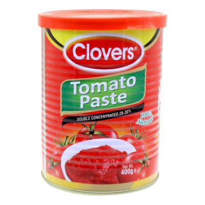CLOVERS TOMATO PASTE IN TIN 400G - Hypa Africa