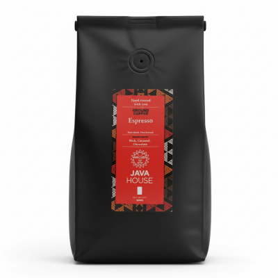 JAVA HOUSE ESPRESSO GROUND DARK ROAST 500G - Bulkbox Wholesale