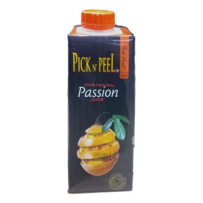 PICK N PEEL PURE FRUIT JUICE TETRA PASSION 250ML - Bulkbox Wholesale