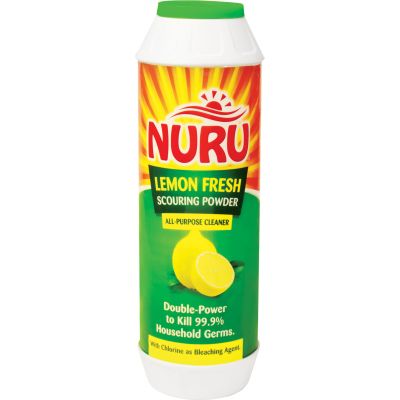 NURU SCOURING POWDER LEMON FRESH BOTTLE 500G - Bulkbox Wholesale
