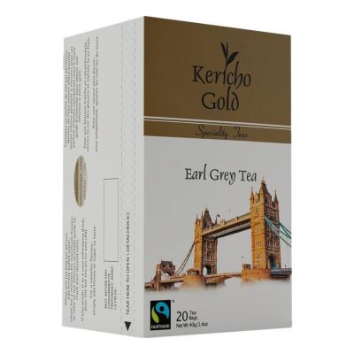 KERICHO GOLD SPECIALITY INFUSIONS EARL GREY ENVELOPE TEA BAGS 20'S - Bulkbox Wholesale