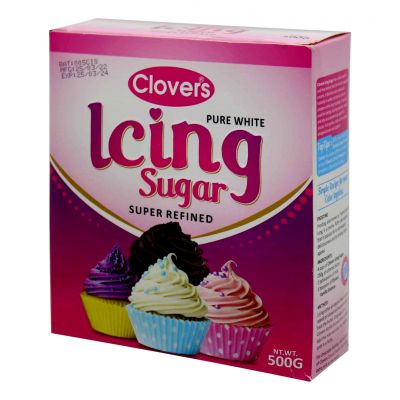 CLOVERS ICING SUGAR POLY 500G - Hypa Africa