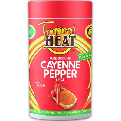 TROPICAL HEAT CAYENNE PEPPER 100G - Bulkbox Wholesale