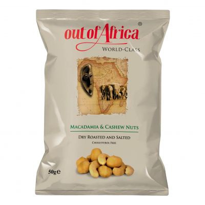 OUT OF AFRICA MIXED MACADAMIA AND CASHEW KERNELS 50G - Hypa Africa