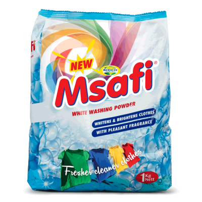 MSAFI WHITE WASHING POWDER  SACHET 1KG - Bulkbox Wholesale