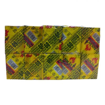 SOLIO WATER RESISTANT SAFETY MATCHES 60 STICKS 5 BOXES - Bulkbox Wholesale