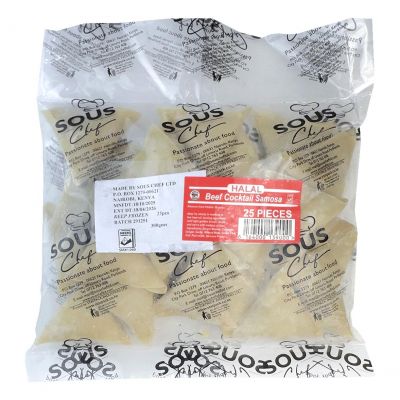SOUS CHEF BEEF COCKTAIL SAMOSAS 25'S 30G - Hypa Africa