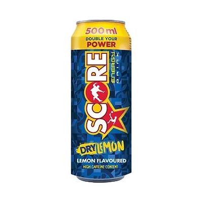 SCORE ENERGY DRINK DRY LEMON 500ML - Hypa Africa
