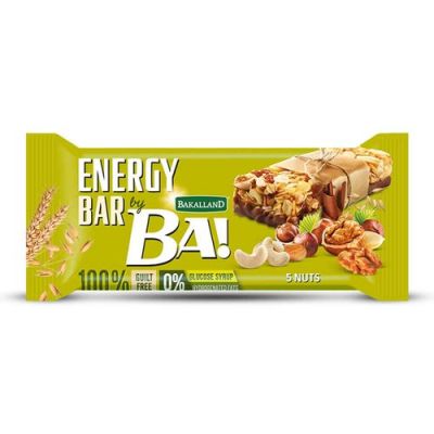 BAKALLAND - BA! ENERGY BAR 5 NUTS 40G - Hypa Africa