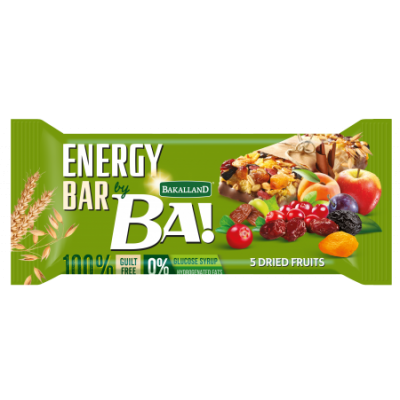 BAKALLAND - BA! ENERGY BAR 5 DRIED FRUITS 40G - Hypa Africa