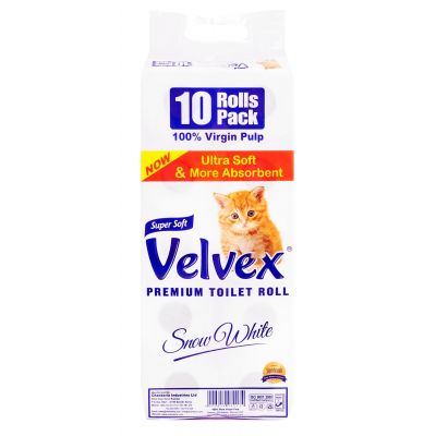 VELVEX 2PLY TOILET TISSUE UNWRAPPED 10S' - Bulkbox Wholesale