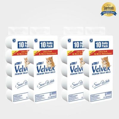 VELVEX 2PLY TOILET TISSUE UNWRAPPED 10S' - Bulkbox Wholesale